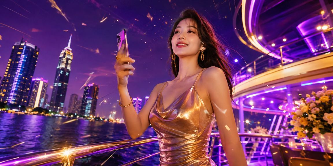 Người chơi dùng điện thoại truy cập ứng dụng casino tại Sài Gòn về đêm